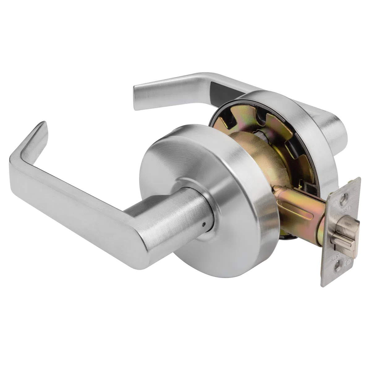 Dynasty Hardware AUG-03-26D Grade 2 Commercial Duty Classroom Funzione serratura a leva con chiave, ADA, finitura cromata satinata
