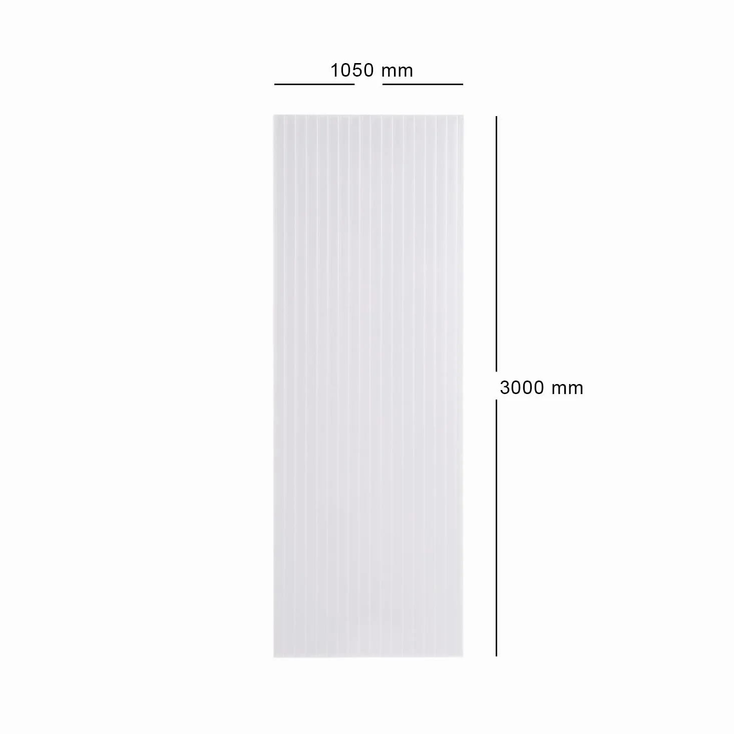 Lastra Policarbonato Alveolare EXOLON 3000x1050 mm Spessore 6 mm 2 Pareti OPALE