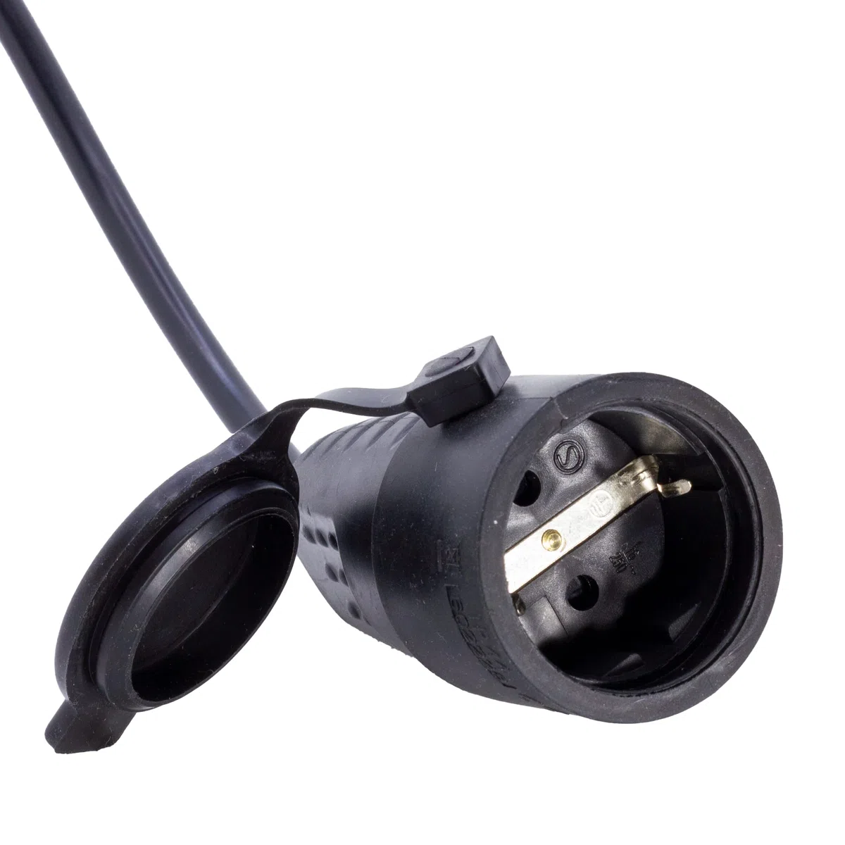Prolunga Adattatore 10 metri con Spina Cee e Presa Standard Tedesco - Cavo 3G1.5 - Protezione IP44 - Camper Campeggio Cantiere Giardino (10 metri)