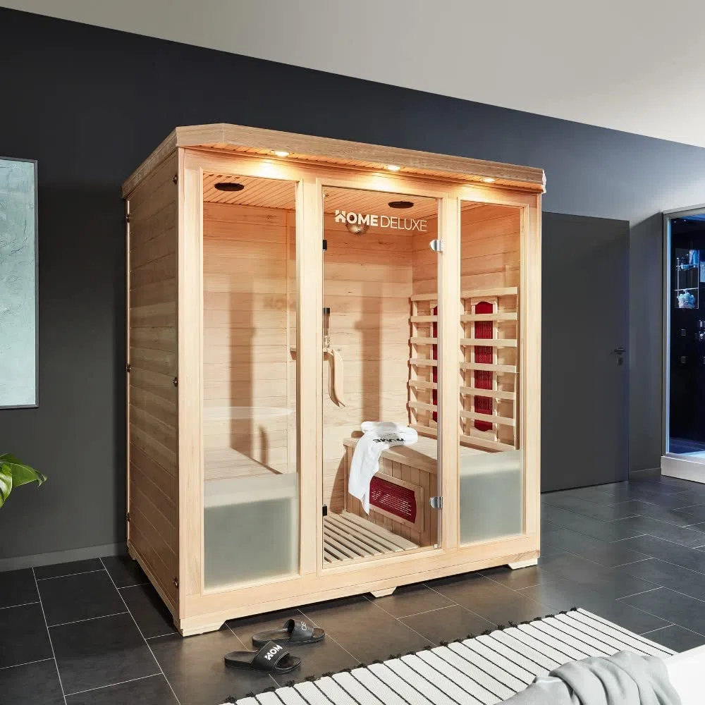 Home Deluxe Bali-XL - Sauna a infrarossi, incl. diversi extra e accessori