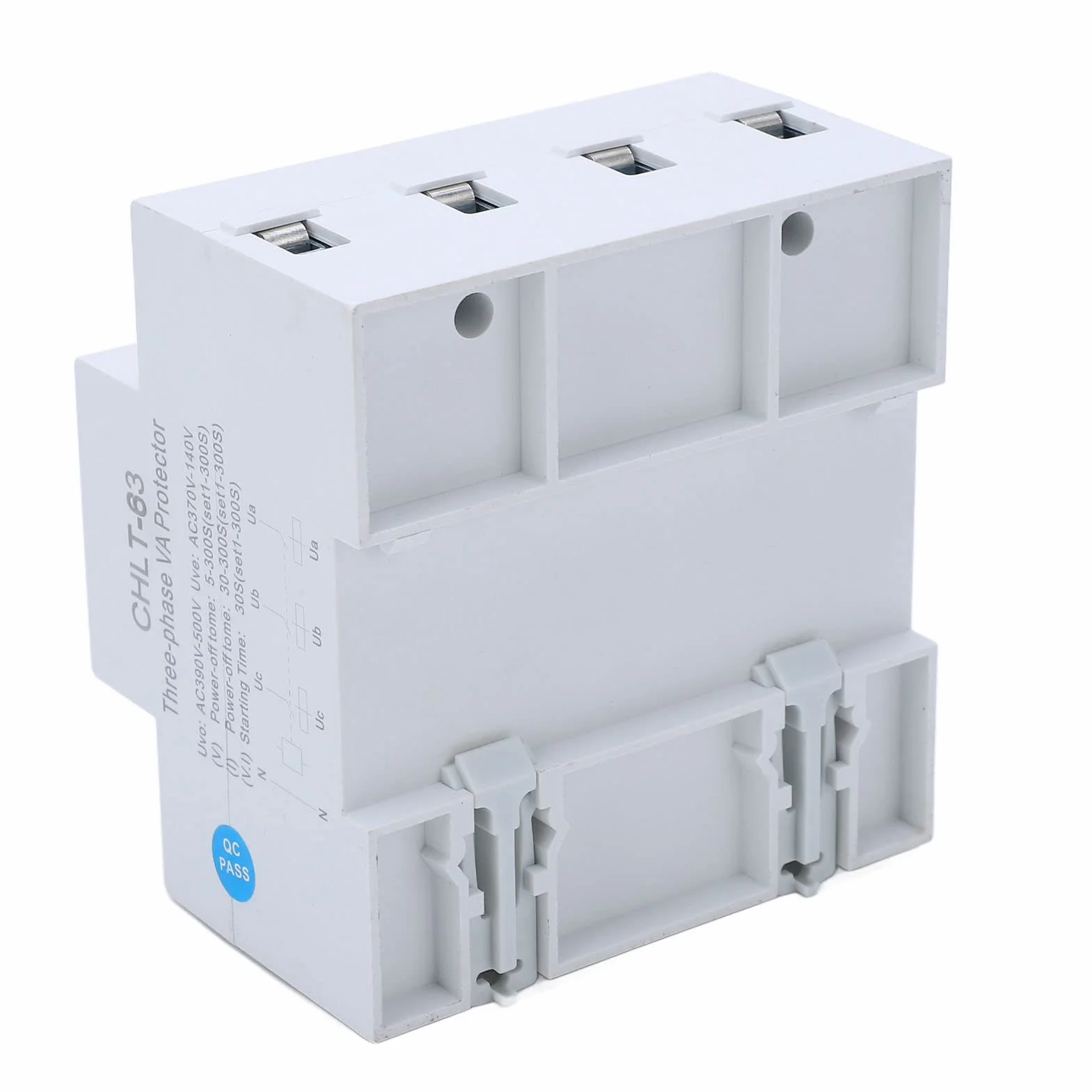 Contatore elettrico a 3 fasi, AC390 – 500 V, amperometro e voltmetro digitale, contatore di corrente alternata regolabile, multimetro DIN, guida DIN automatica, sovratensione, protezione