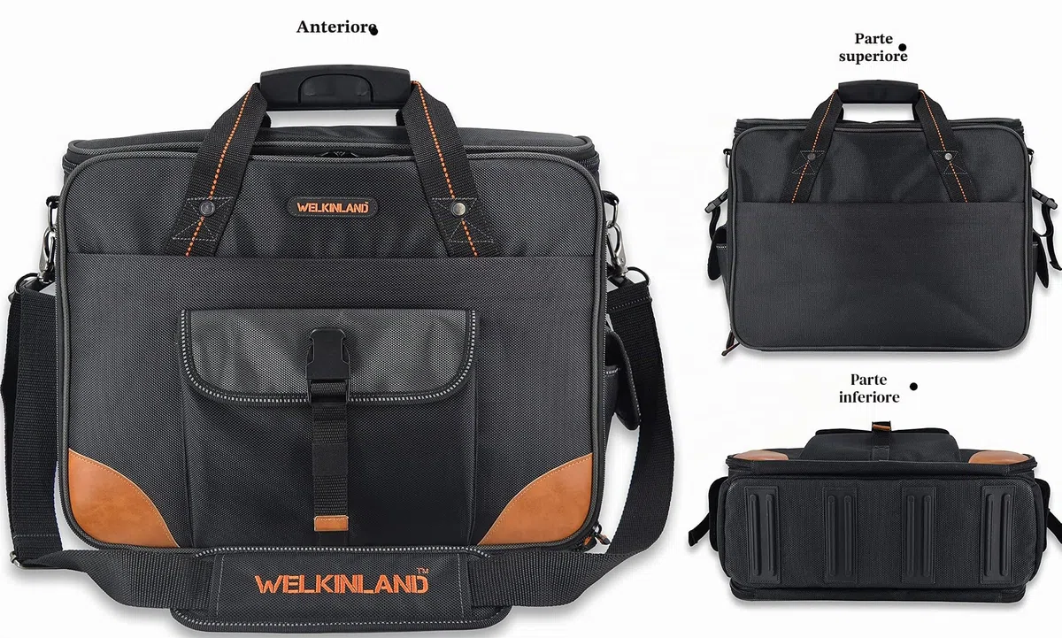 WELKINLAND Borsa porta attrezzi da elettricista, 88 tasche, per elettricisti, tecnici, HVAC e computer portatili