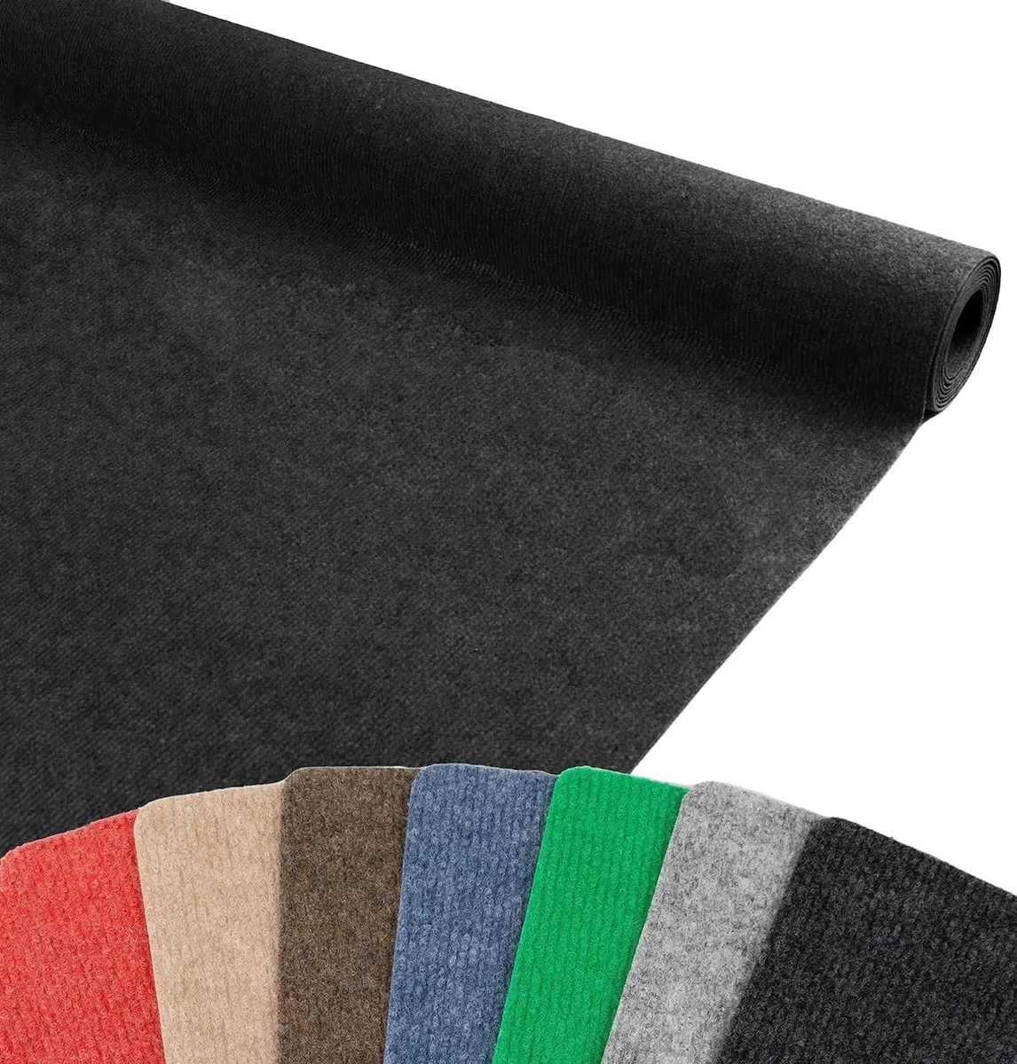 MadeInNature - Moquette agugliata Malta, Moquette Lunghezza e Colori a scelta, Antracite 2x3m, Anti Fuoco B1, Moquette per Fiere, Stand, Eventi, Saloni, ...