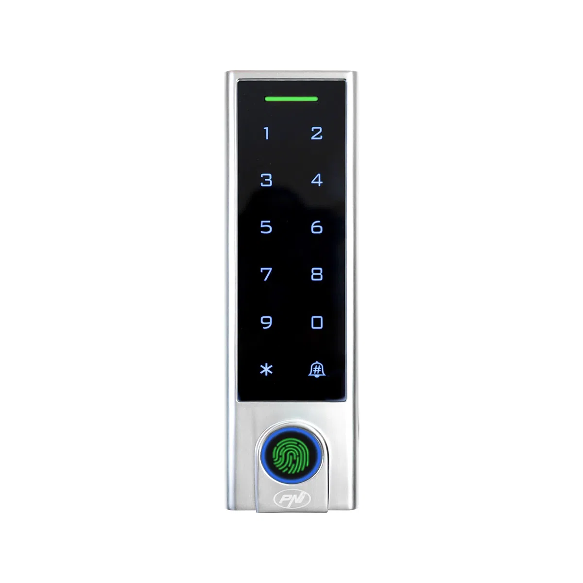 PNI Tastiera del controllo di accesso DK350 con Wi-Fi, carta di accesso, impronta digitale, PIN, tocco, IP66, applicazione di Tuya