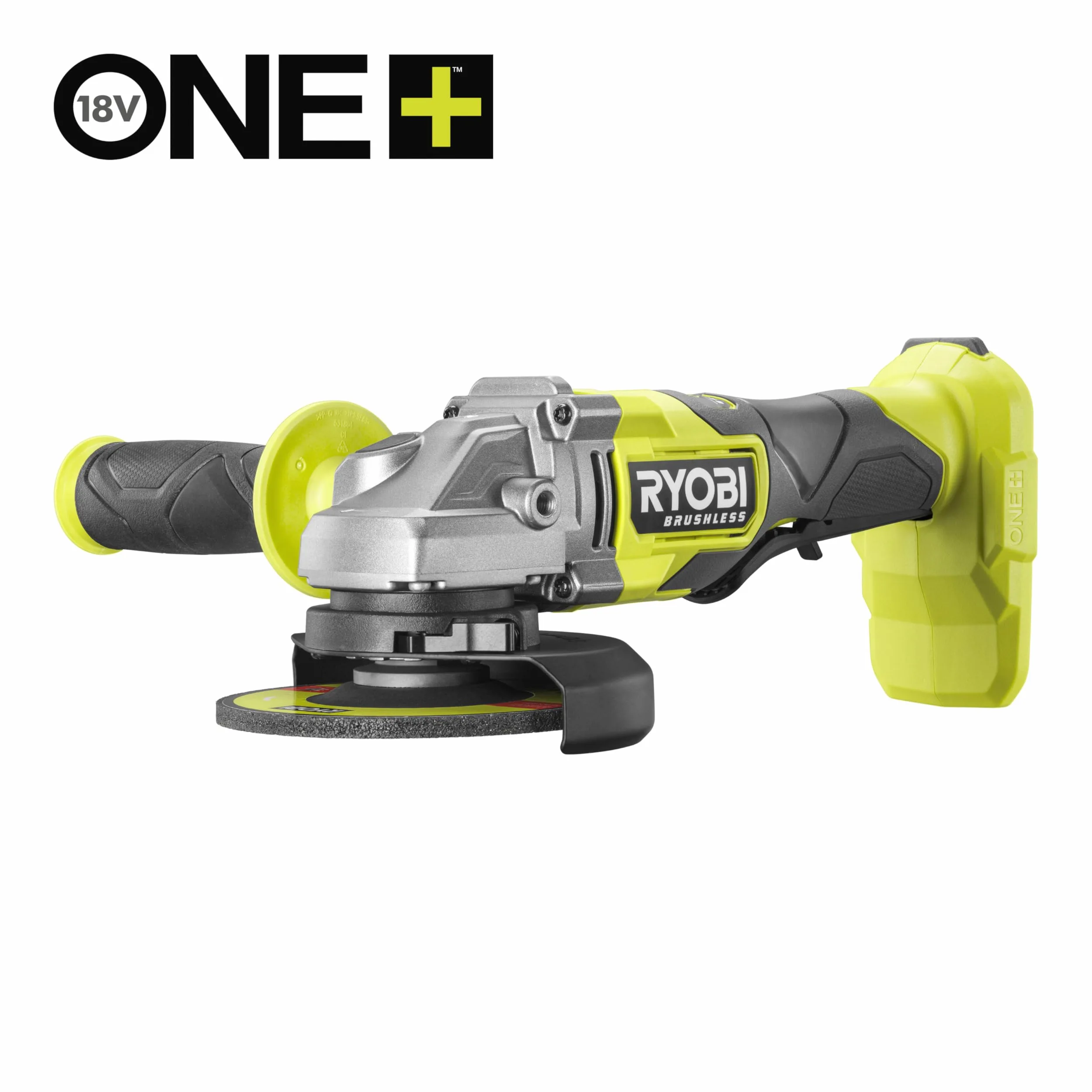 Ryobi RAG18BL-0 Smerigliatrice Angolare Brushless a Batteria 18V ONE+, Batteria Non Inclusa, Diametro Disco 125mm