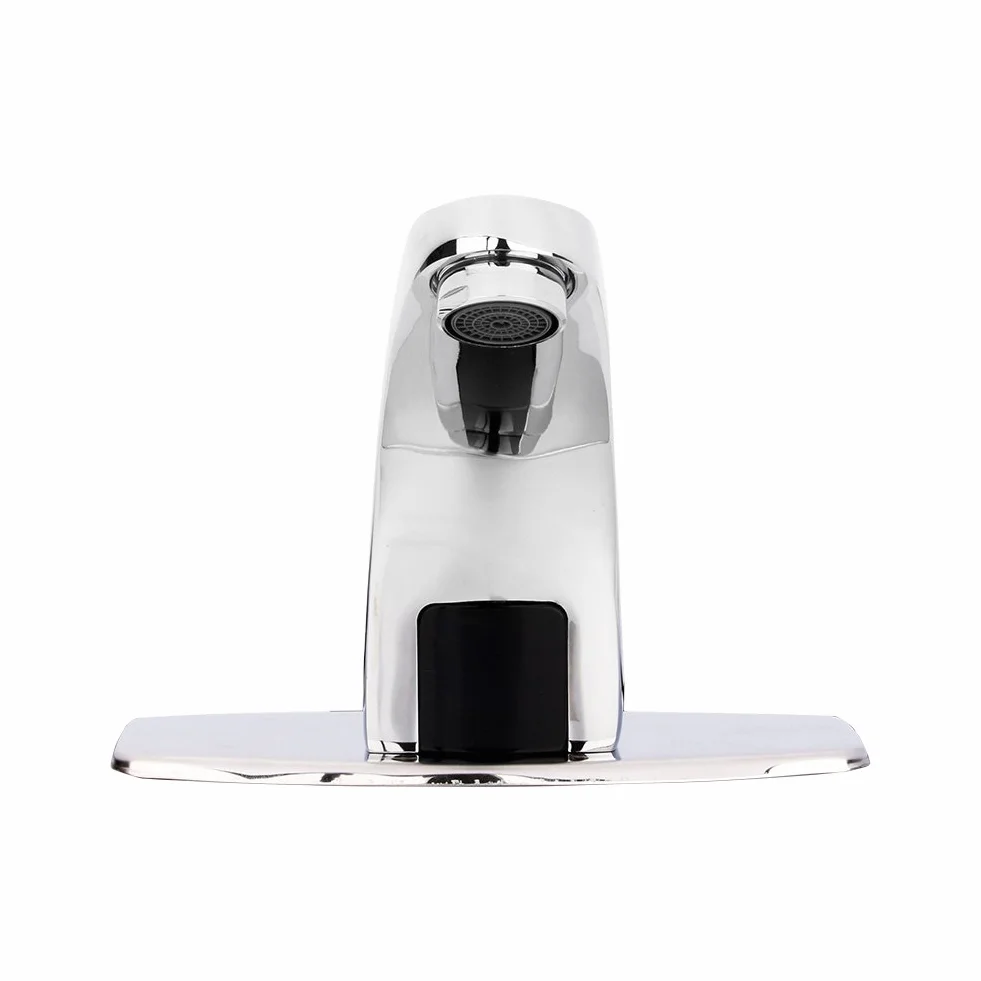 Rubinetto Automatico con Sensore a Infrarossi, miscelatore lavabo intelligente senza con scatola di controllo e valvola miscelatrice per acqua calda e fredda