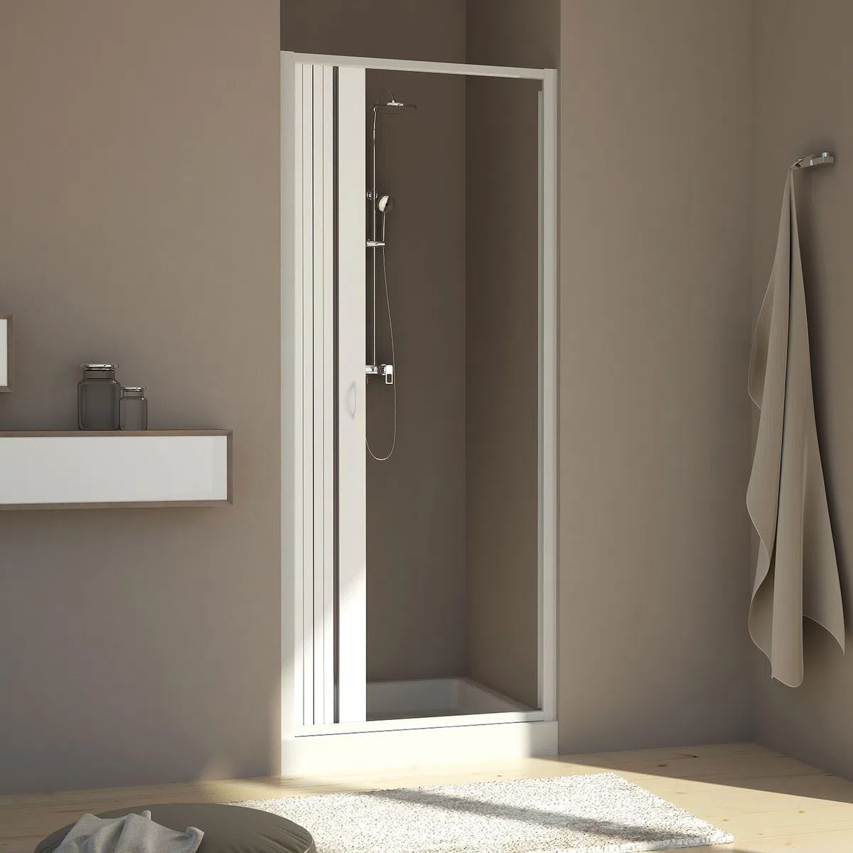 Porta Doccia 60CM H185 PVC mod. Aura Laterale