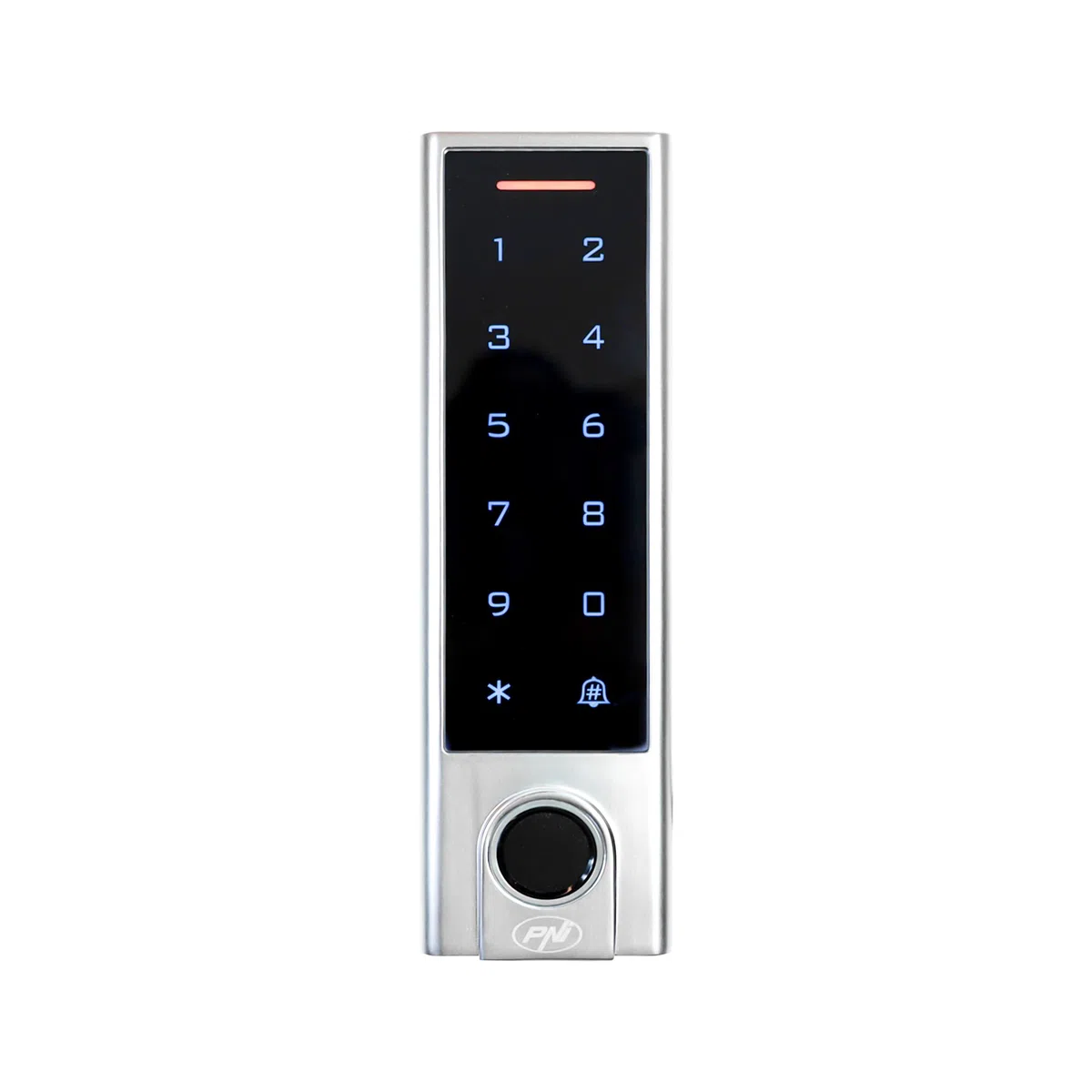PNI Tastiera del controllo di accesso DK350 con Wi-Fi, carta di accesso, impronta digitale, PIN, tocco, IP66, applicazione di Tuya