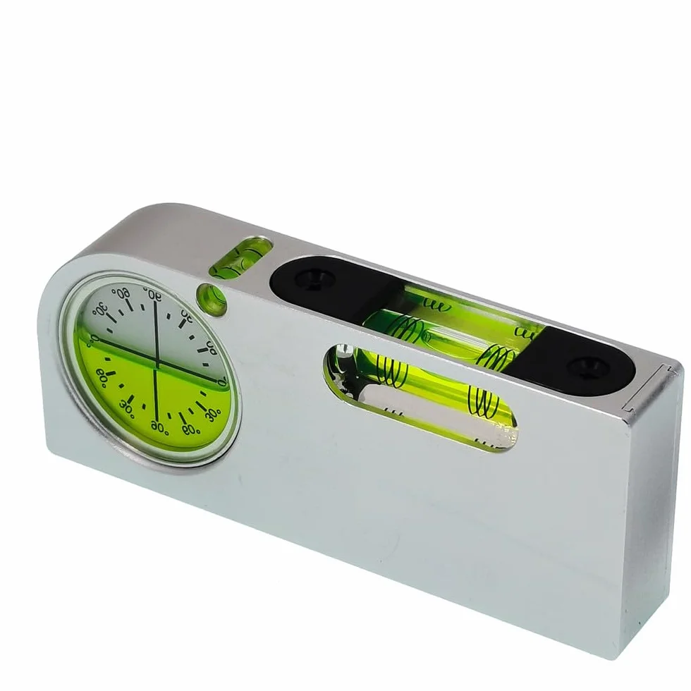 Livello di misurazione multi angolo con mini misuratore di livello magnetico in lega di alluminio, mini misuratore di livello portatile (verde)