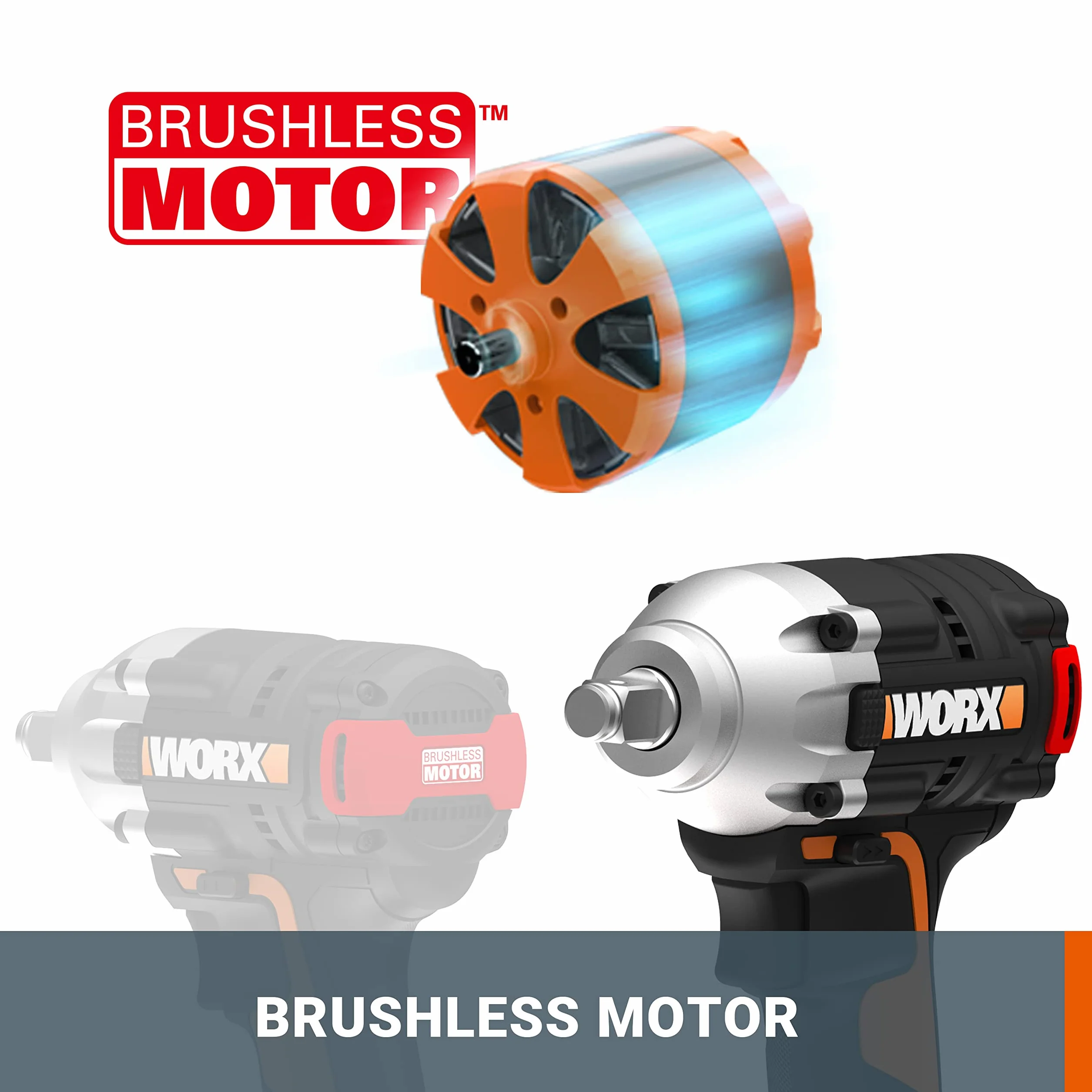 WORX WX272 NITRO avvitatore a percussione 20 V - 300 Nm, 3 vel., luce LED - vari lavori avvitamento - con batteria, caricatore