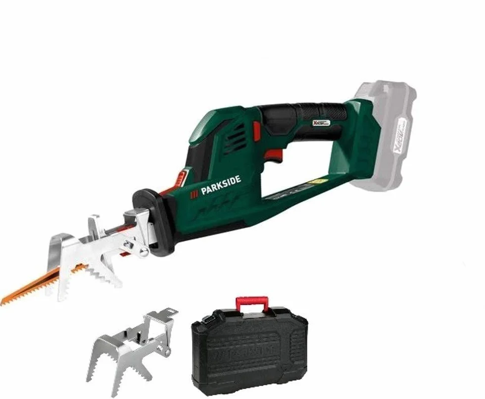 PARKSIDE Pasa 20-Li - Sega per potatura / Sega alternativa senza fili con controllo continuo del numero di colpi e impugnatura morbida (senza batteria)