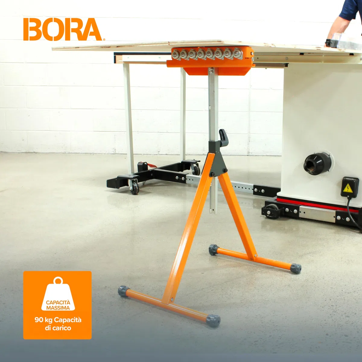 Portamate supporto pm-5093 Tri funzione piedistallo 28,6 cm in acciaio lucido 6 Ball multi-directional Rollers