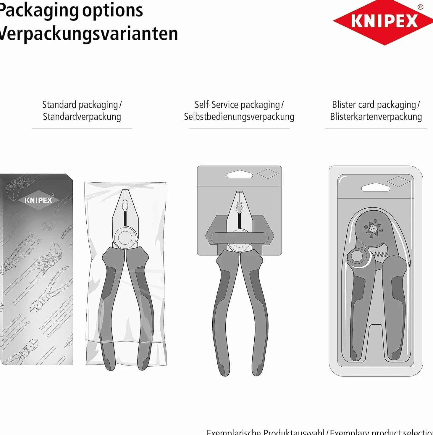 KNIPEX Pinza per meccanica - con becchi mezzotondi con tronchese (pinza a becchi di cicogna) cromata isolante con manici rivestiti in, 26 26 200 T