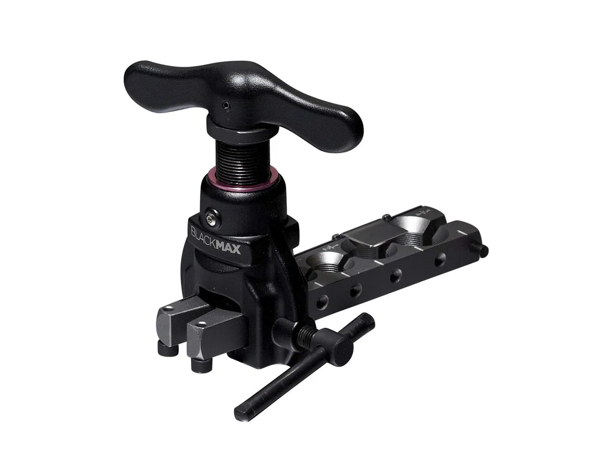 CPS BlackMAX BFT850K leggero R-410A - Kit di utensili per svasatura a frizione, con indicatore di misura della svasatura, taglierina e sbavatura