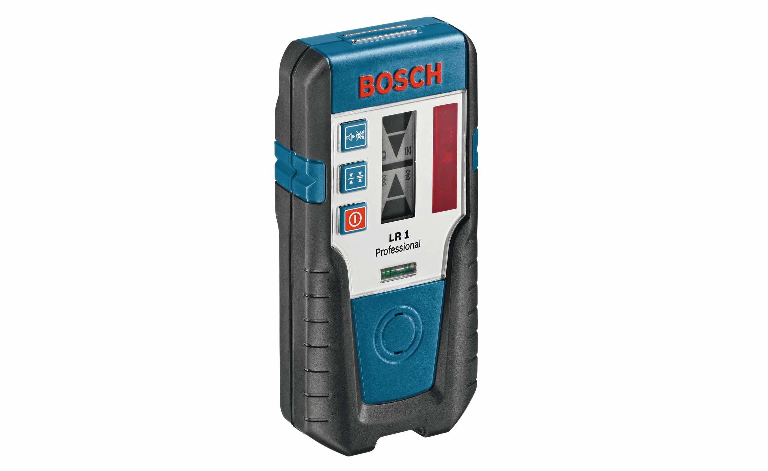 Bosch Professional Ricevitore Laser LR 1 (Laser Rosso, 1 Batteria da 9V, Staffa, Raggio D'Azione: 0–200 m)