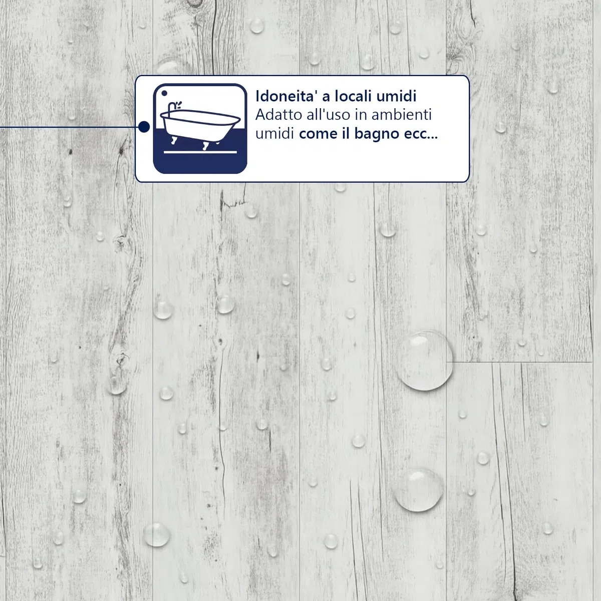 MASTERBRICO Pavimento PVC Adesivo Effetto Legno - Listoni 15,2 x 91,4 cm - Spessore 2.0 mm, Finto Parquet Laminato per Interni - Impermeabile, Facile da Installare - Confezione 2.20mq