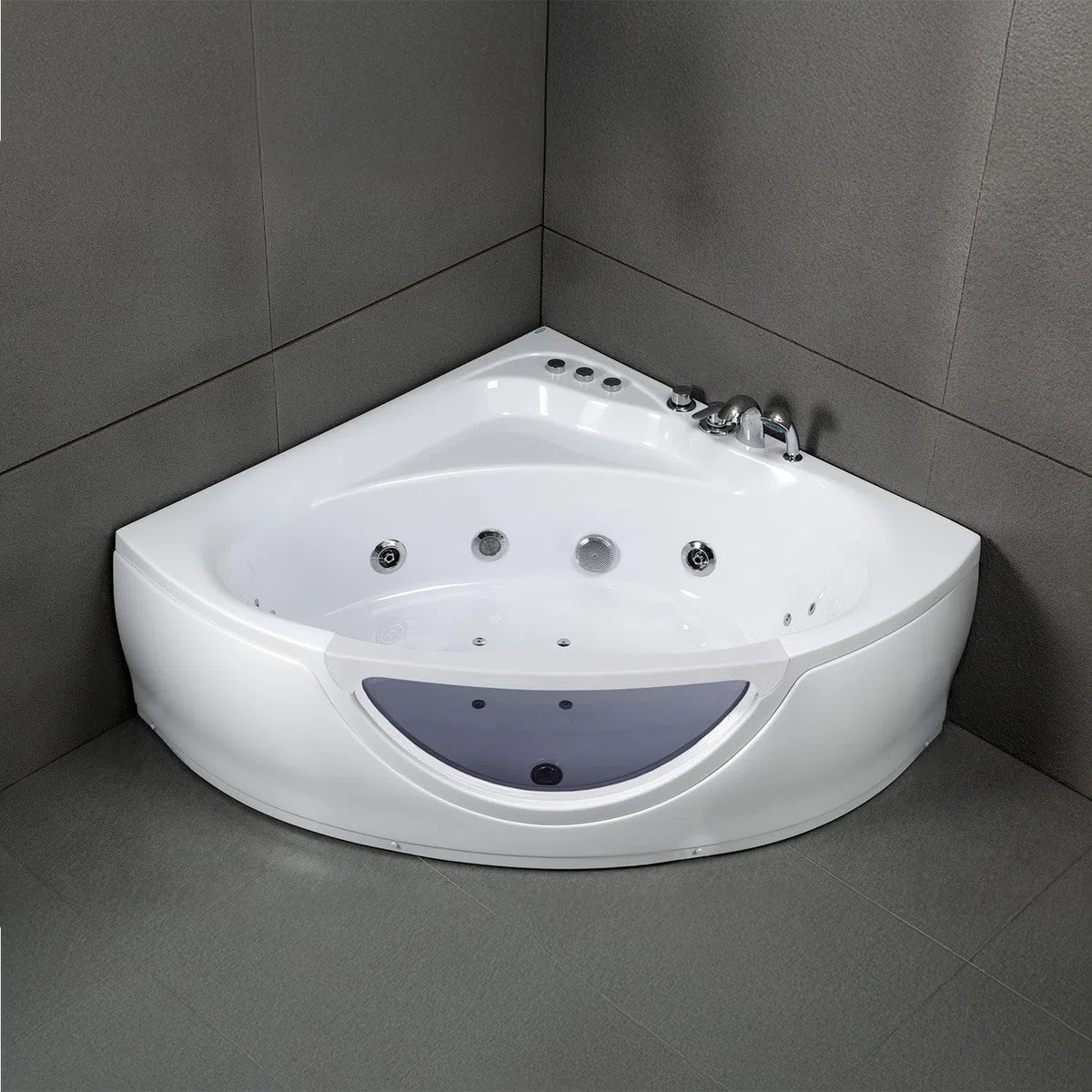 SPALINA TASMANIE White Jets - Vasca idromassaggio oblò L 135 x l 135 cm, by