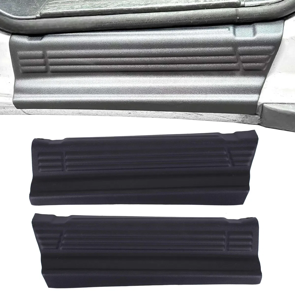 INLY Protezione laterale ABS per soglia porta compatibile con Ducato Jumper Boxer nero (2006-2024)