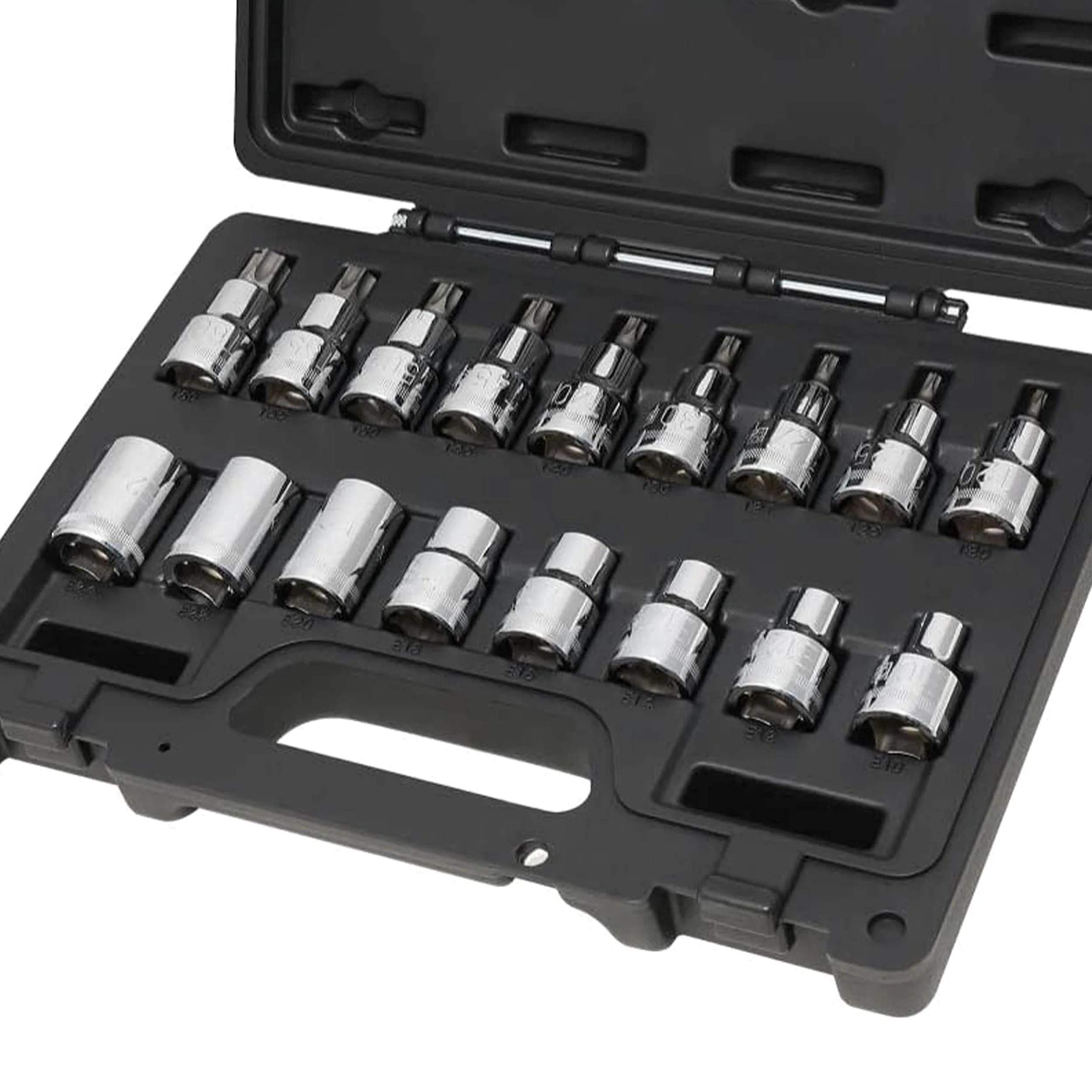 Beta 923E-FTX/C17 - Assortimento di 17 chiavi a bussola per viti con profilo Torx in cassetta di plastica