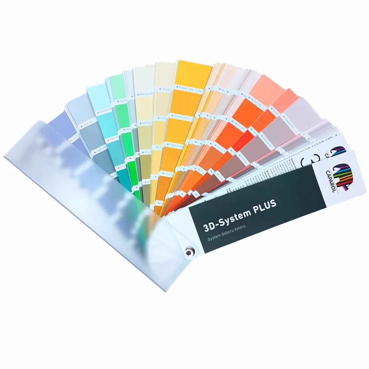 Caparol Colour Chart 3D System PLUS combina tutte le collezioni di colori per la progettazione di interni e facciate.