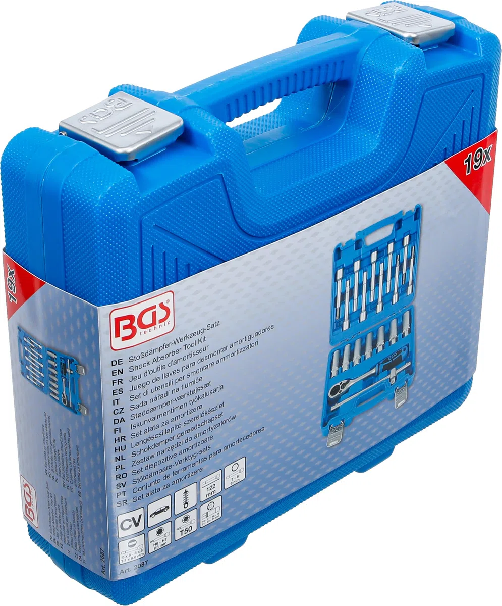 BGS 2087 | Set di utensili per smontare ammortizzatori | 18 pz.