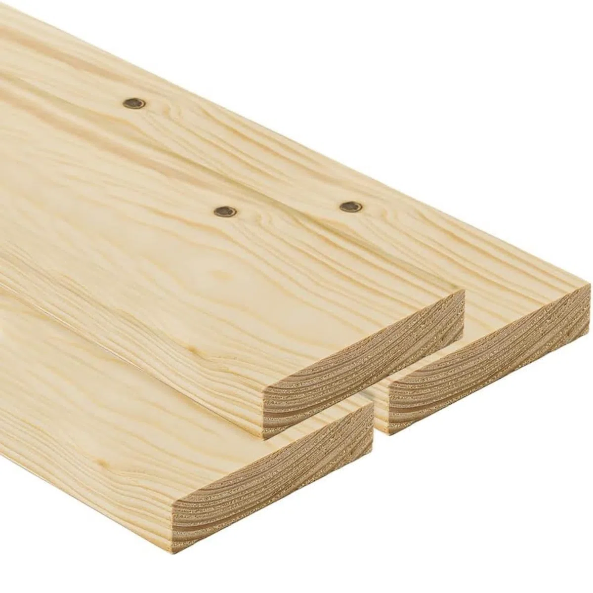 TWE Listelli Legno Massello Abete x 3 Metri Piallati su Quattro Lati con Smusso su Spigoli Made in Italy Confezione da 3 pz (20x95) mm