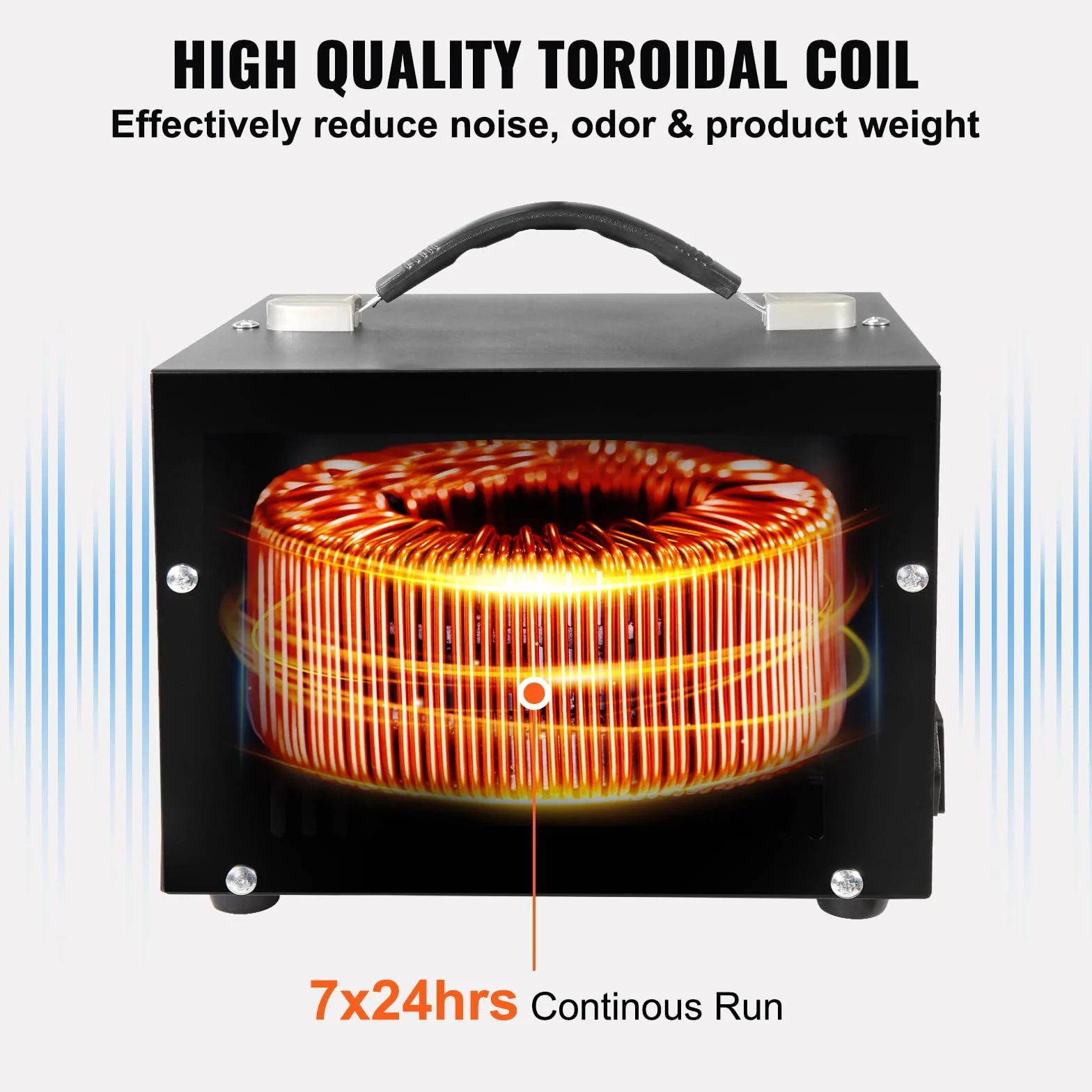 VEVOR Convertitore di Tensione Step Up/Down Portatile 110V-220V / 220V-110V Potenza da 5000VA, Trasformatore di Tensione 5000VA Portatile 270x240x215 mm 6 Spine, Convertitore di Tensione 5000VA USB 5V