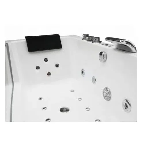 Bagno Italia vasca da bagno idromassaggio full optional 160x80 cm con luci riscaldatore e ozonoterapia