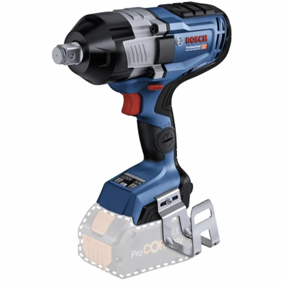 Bosch Professional 18V System Avvitatore a massa battente a batteria BITURBO GDS 18V-1600 HC (coppia di serraggio 1.600 Nm e di distacco 2.200 Nm, incl. gancio per scala, senza batt./caricabatt.)