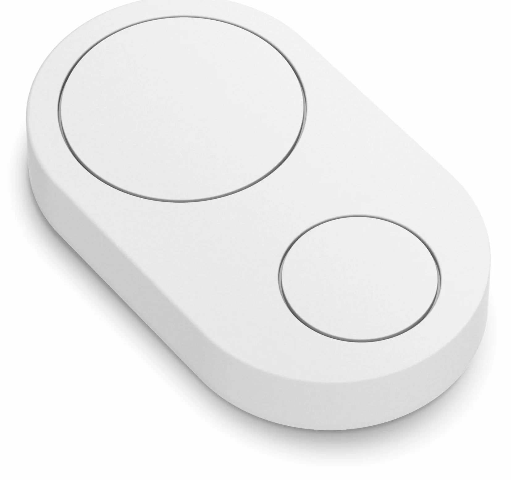Flic Duo | Controller Smart Home | Funziona con Matter, Alexa, SmartThings, Sonos, Homey attraverso qualsiasi Flic Hub (bianco)