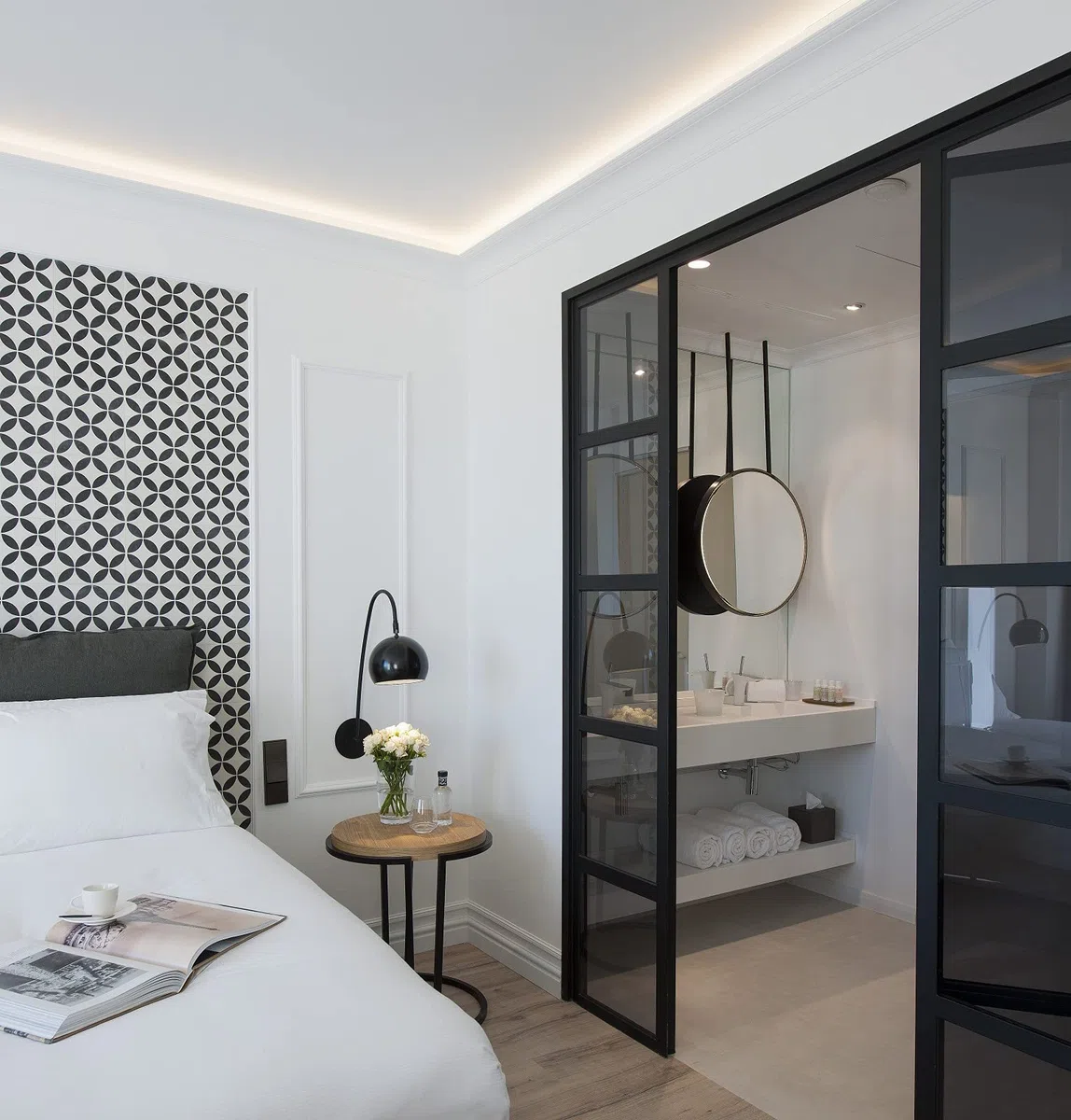 Cornici velette per led a soffitto e parete (4 o 10 metri lineari - KH905), per illuminazione indiretta con le strisce led | decorative, prefabbricate in duropolimero (4 metri)