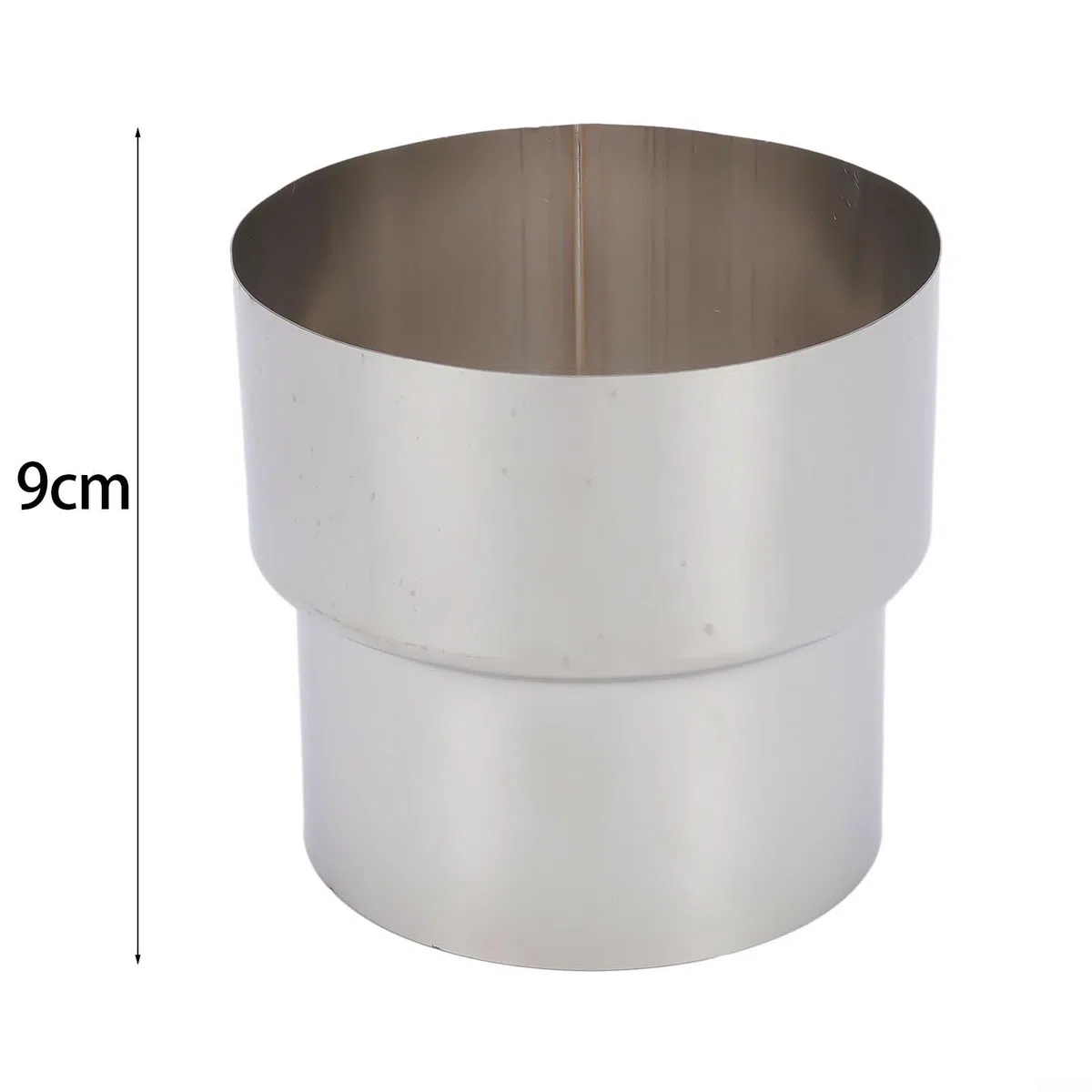 Riduttore per canna fumaria per stufe per camini in muratura, adattatore per rivestimento del condotto in acciaio inossidabile, da 120 mm a 100 mm, da 100 mm a 90 mm, da 80 mm a 60 mm (Ø90 mm/Ø80 mm)