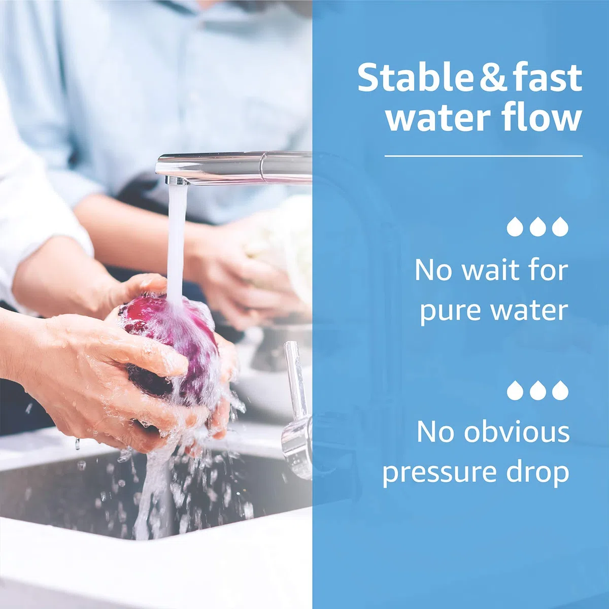 Waterdrop 3US-AF01 Filtro Acqua di Ricambio, Compatibile con InSinkErator F701R, 3M AP3-765S Rubinetto dell' Acqua Calda (4)