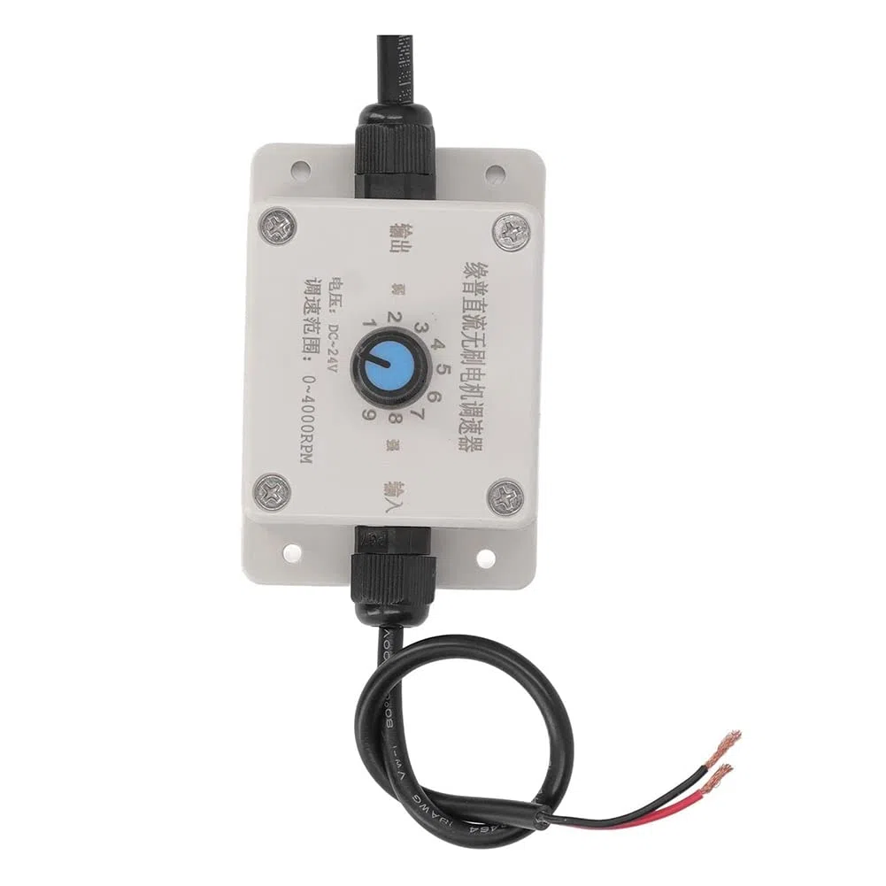 Vibratore per calcestruzzo 30W, motore vibrante elettrico 4000RPM regolatore di velocità e forza emozionante regolabile DC 24V