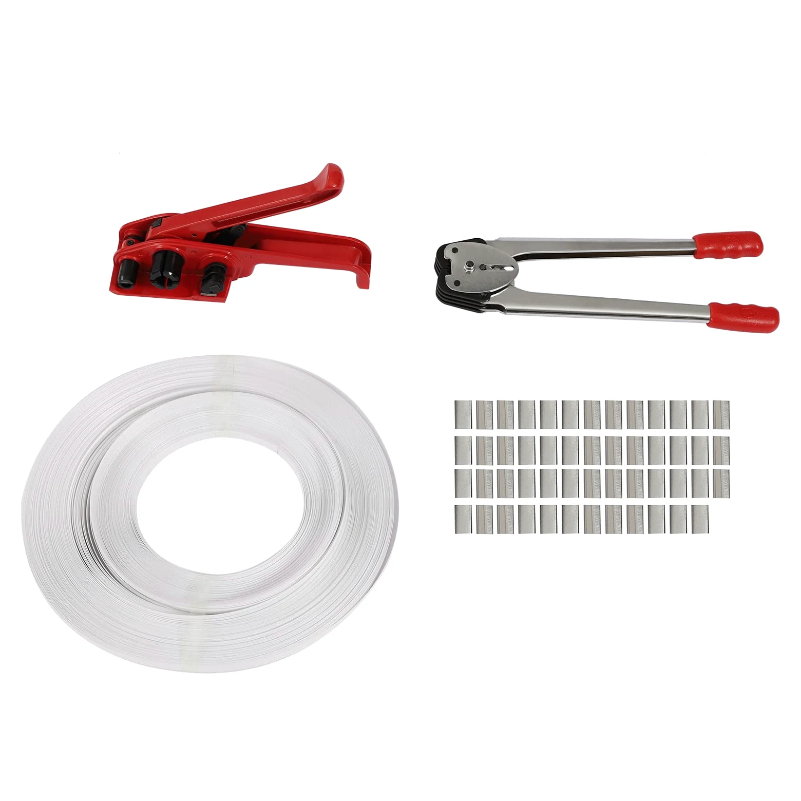 Set di reggiatrici manuali da 12 a 16 mm, per imballaggi di stoccaggio, stoccaggio e sicurezza di merci durante il trasporto in case e industria