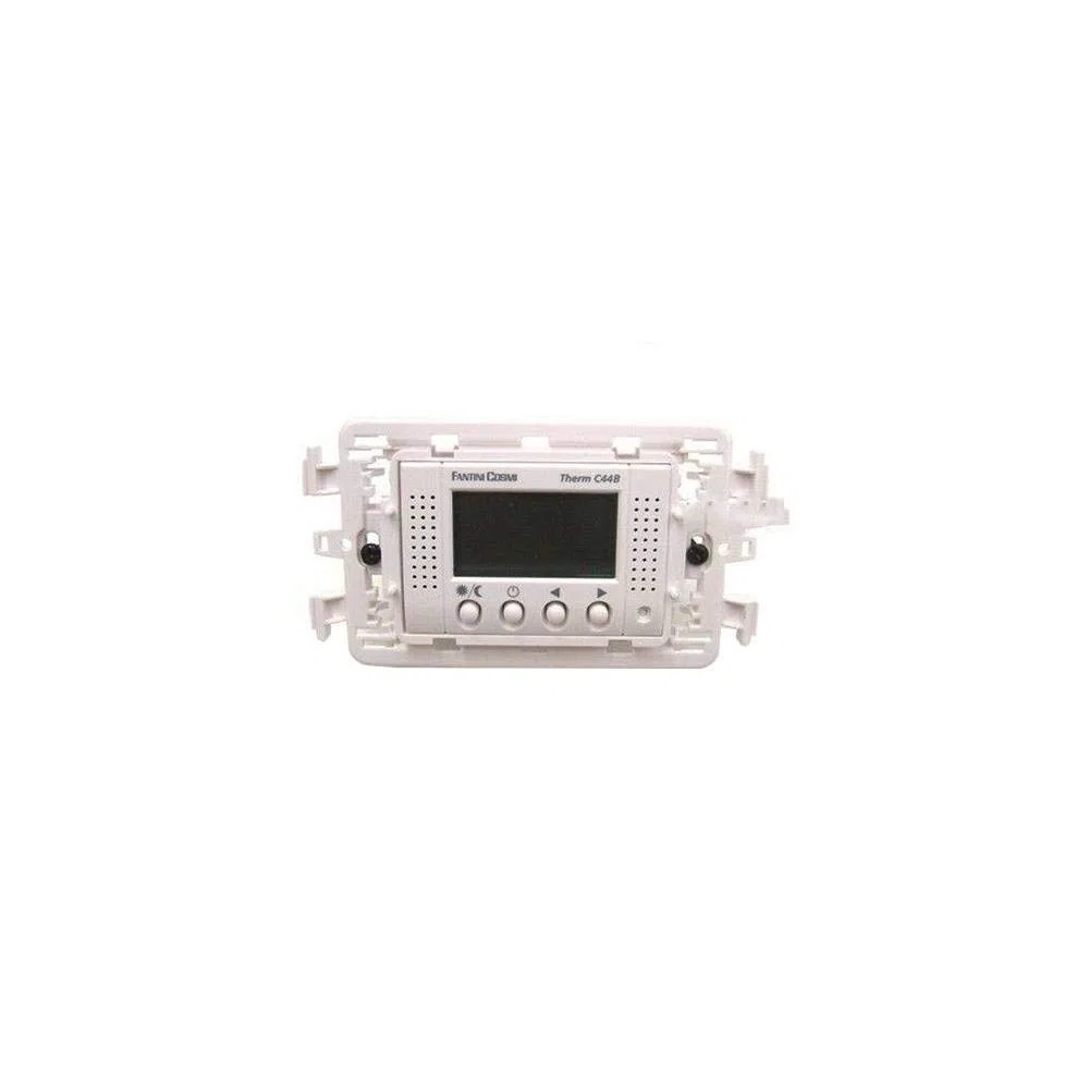 Fantini Cosmi C44B Termostato Ambiente da Incasso con Display, Bianco