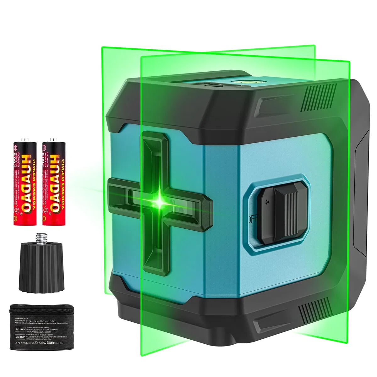 Livella Laser Autolivellante, 4 Tipi di Regolazione Della Luminosità, Modalità Manuale/Autolivellante, Impermeabile, 2 batterie AA, per Costruzioni e Appendere Quadri