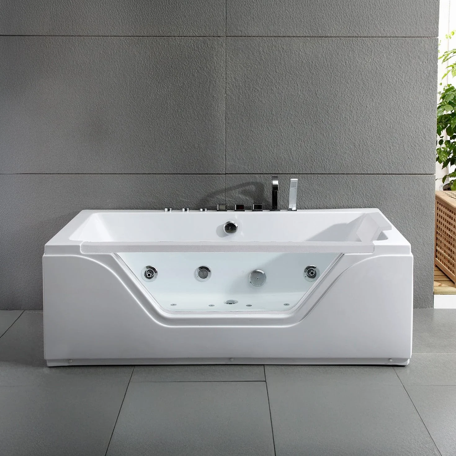 SPALINA Tahiti White Jets - Vasca idromassaggio oblò L 170 x l 78 cm