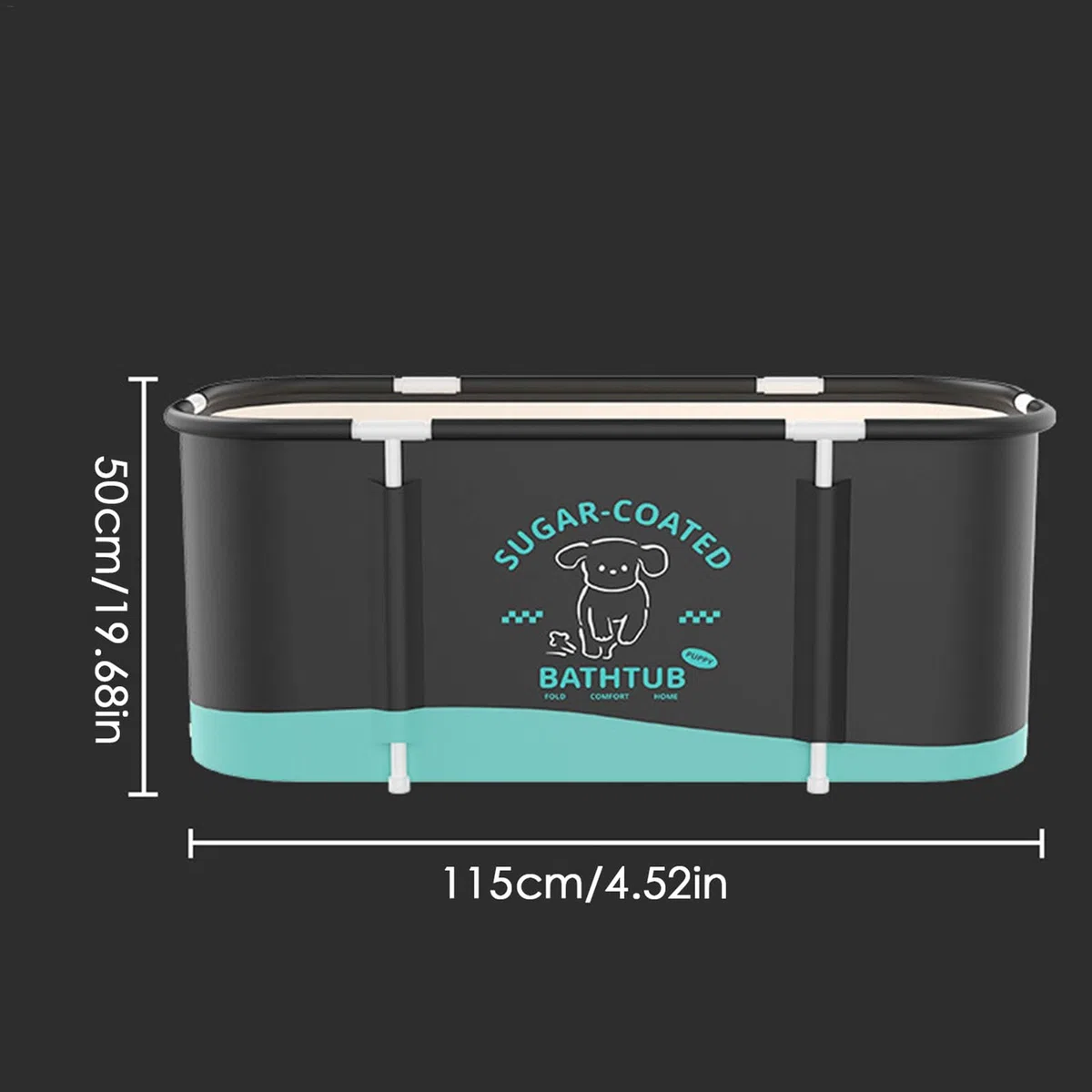 Vasca da Bagno Portatile e Pieghevole Per Adulti - SPA 110 x 60 x 50 cm Con Sistema di Controllo Temperatura Fredda e Calda Per Interni