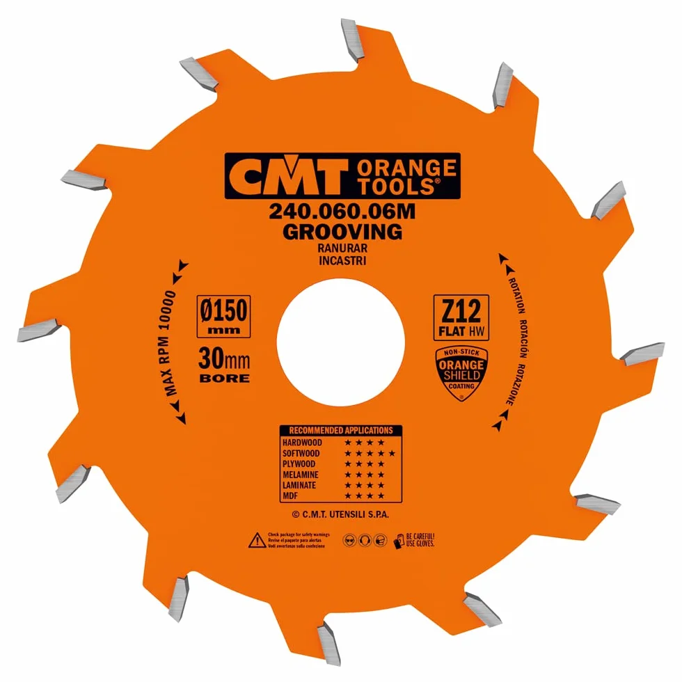 CMT ORANGE TOOLS - 240.060.06M LAMA CIRCOLARE PER INCASTRI HW 150x6.0/3.0x30 Z12 PIANO