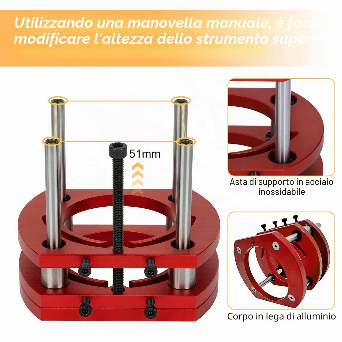 Set di 2 Piastra Fresatrice Da Banco in Alluminio, Piastre per Fresatura con Router Lift, Accessori per Fresatrice per La Lavorazione Del Legno