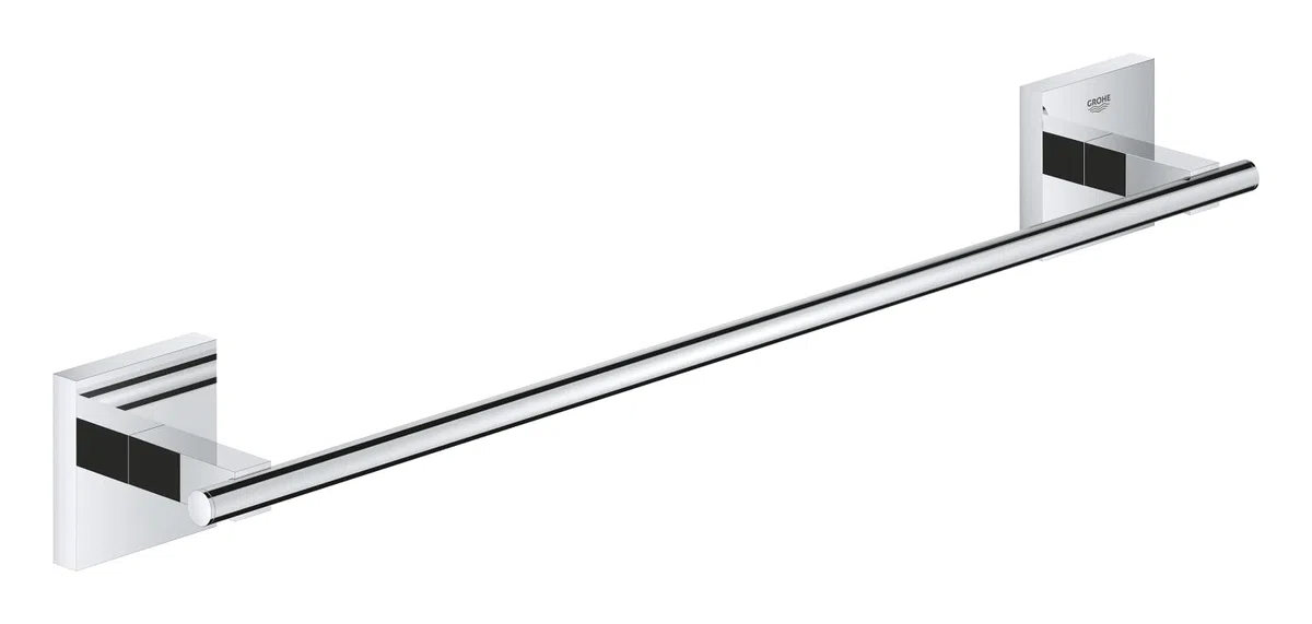 GROHE QUICKFIX Start Cube, Porta asciugamani, Installazione con vite o con colla, Cromo, 450mm, 40987000