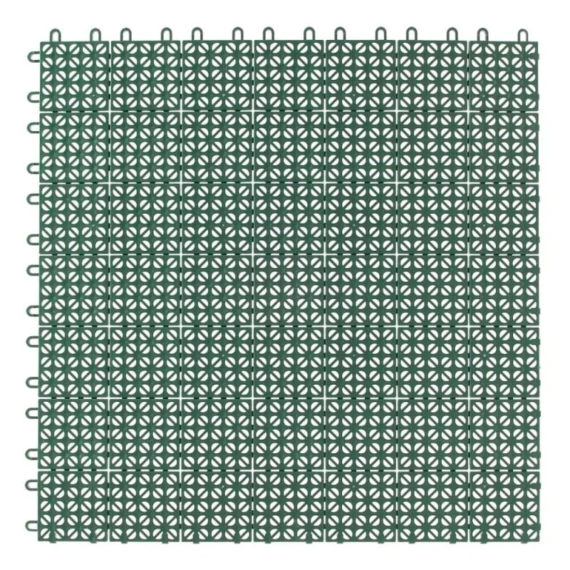 Ezooza MultiFlex – 22 Piastrelle Drenanti Flessibili per Esterni (2 m²), 30x30 cm, Plastica Riciclata, Colore: Beige
