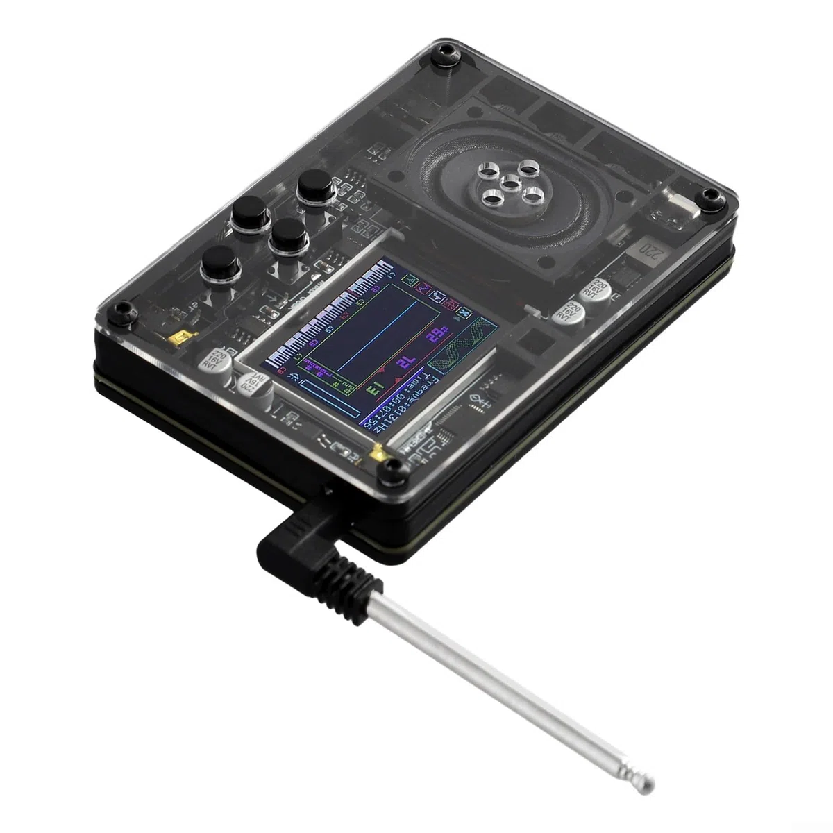 Creative Musical - Mini strumento elettronico Theremin con schermo a colori, dispositivo musicale elettronico portatile per onde sonore e display di intonazione