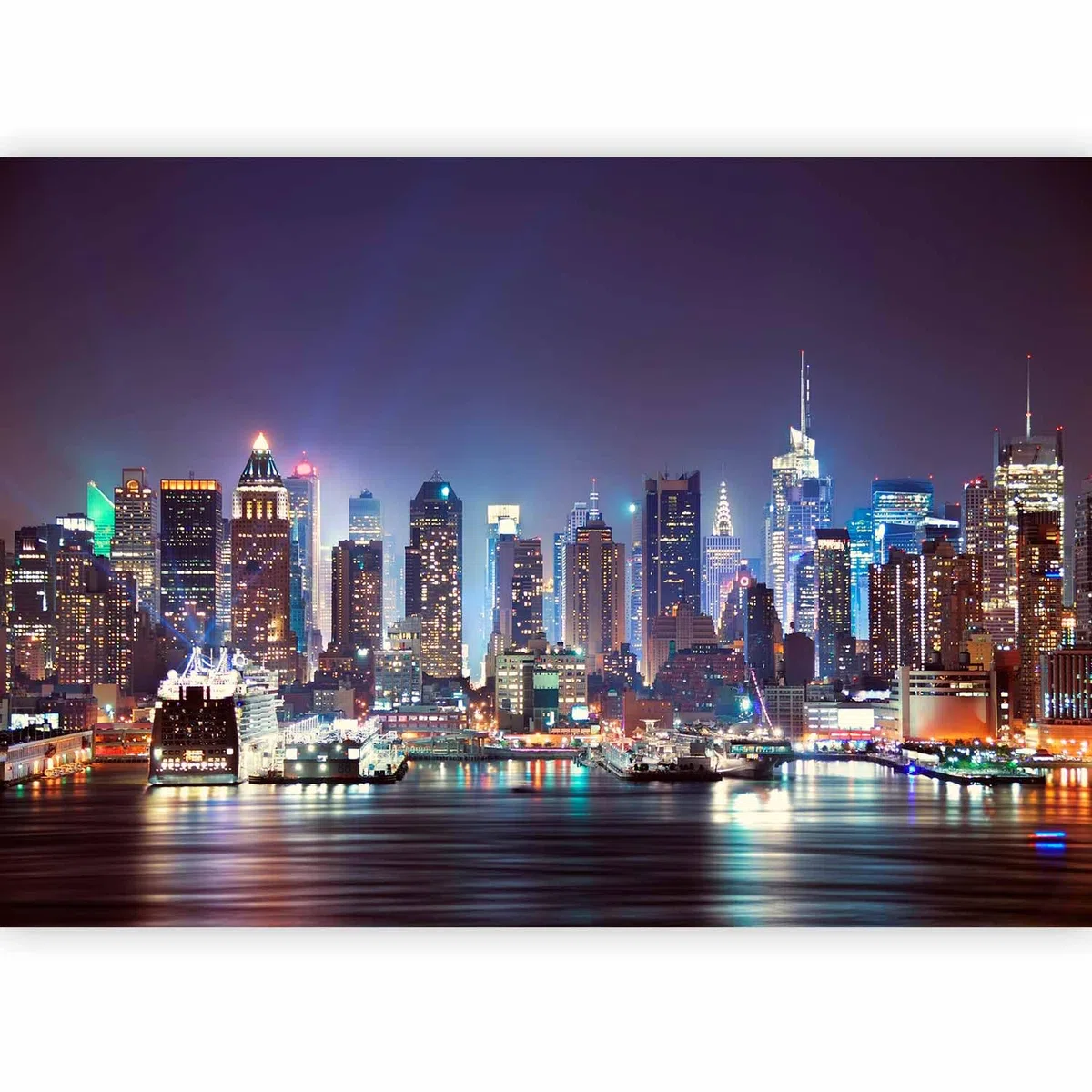 murando - Carta da Parati Adesiva 196x140 cm Fotomurali Adesivi Murali Rivestimento Parete Moderna per Pareti Adesiva Muro Decorativo Fotomurale Soggiorno NYC citta New York d-B-0034-a-b