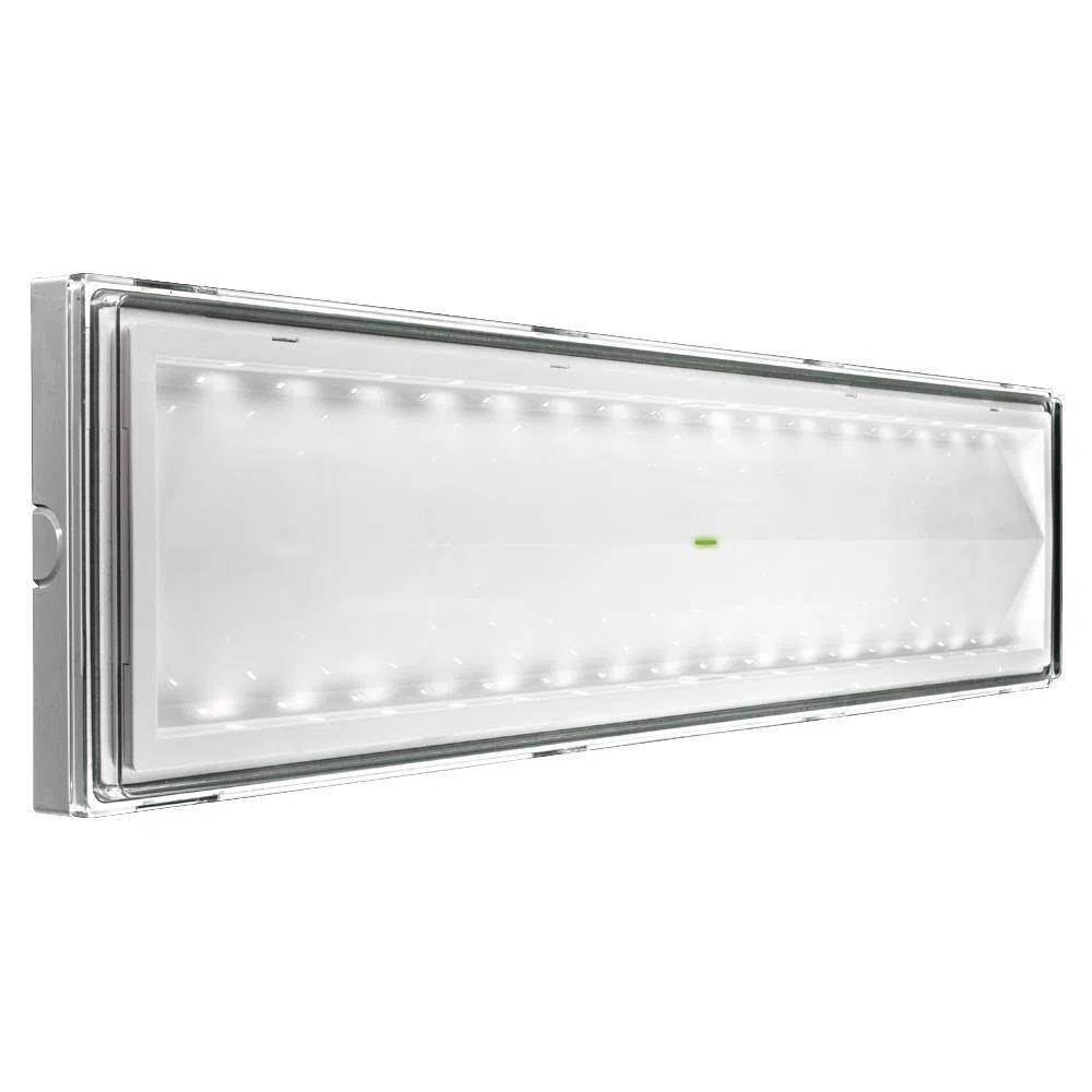 Beghelli BEG8584 Plafoniera Emergenza LED 18 W, Multicolore, vetro;policarbonato, acciaio