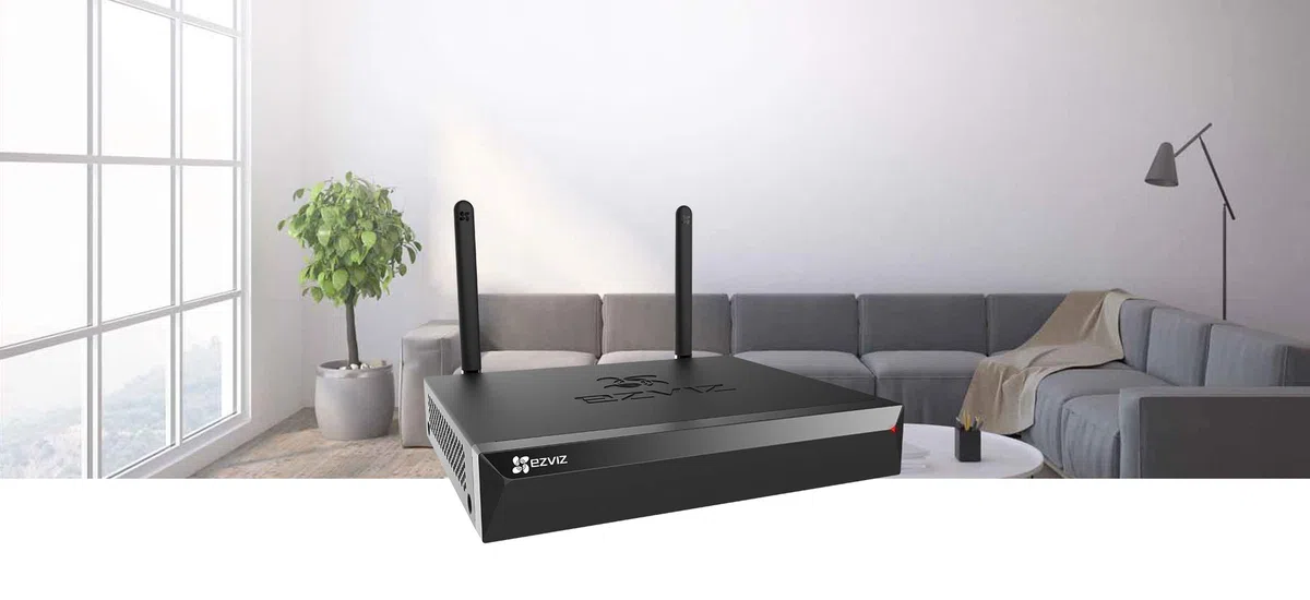 EZVIZ X5S - Videoregistratore di rete wireless con uscita HDMI e VGA, 8W, Nero