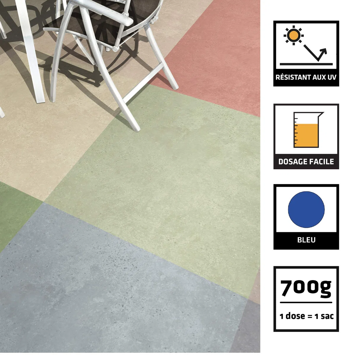 sikacim color – Colorante in polvere per cemento, calce e gesso, blu, 73598