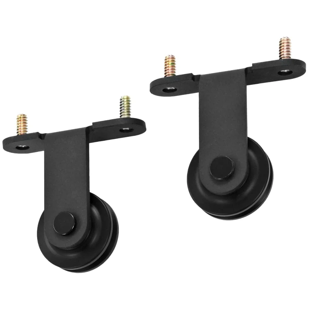vidaXL Kit di Binari per Porte Scorrevoli 200 cm Acciaio Nero