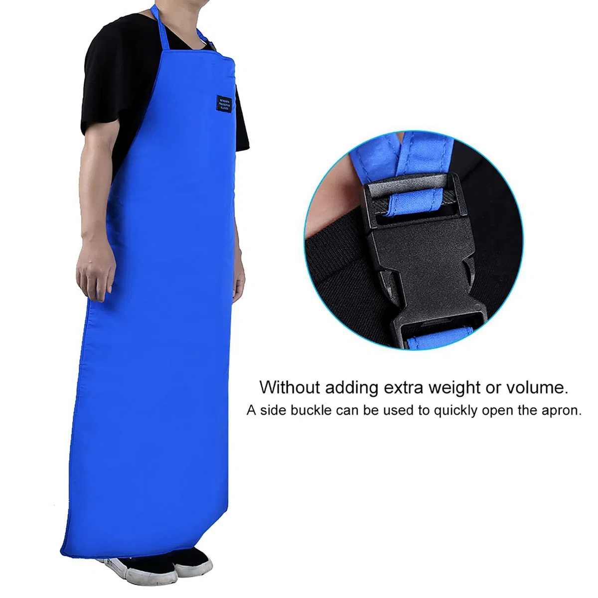 Asixxsix Grucciole Criogenico, Crio-apron Regolabile Leggero Blu, Azoto Liquido LN2 a Bassa Temperatura Protettiva, per i Lavoratori del Cure Aerospaziale di Biomedicina di Lavoro